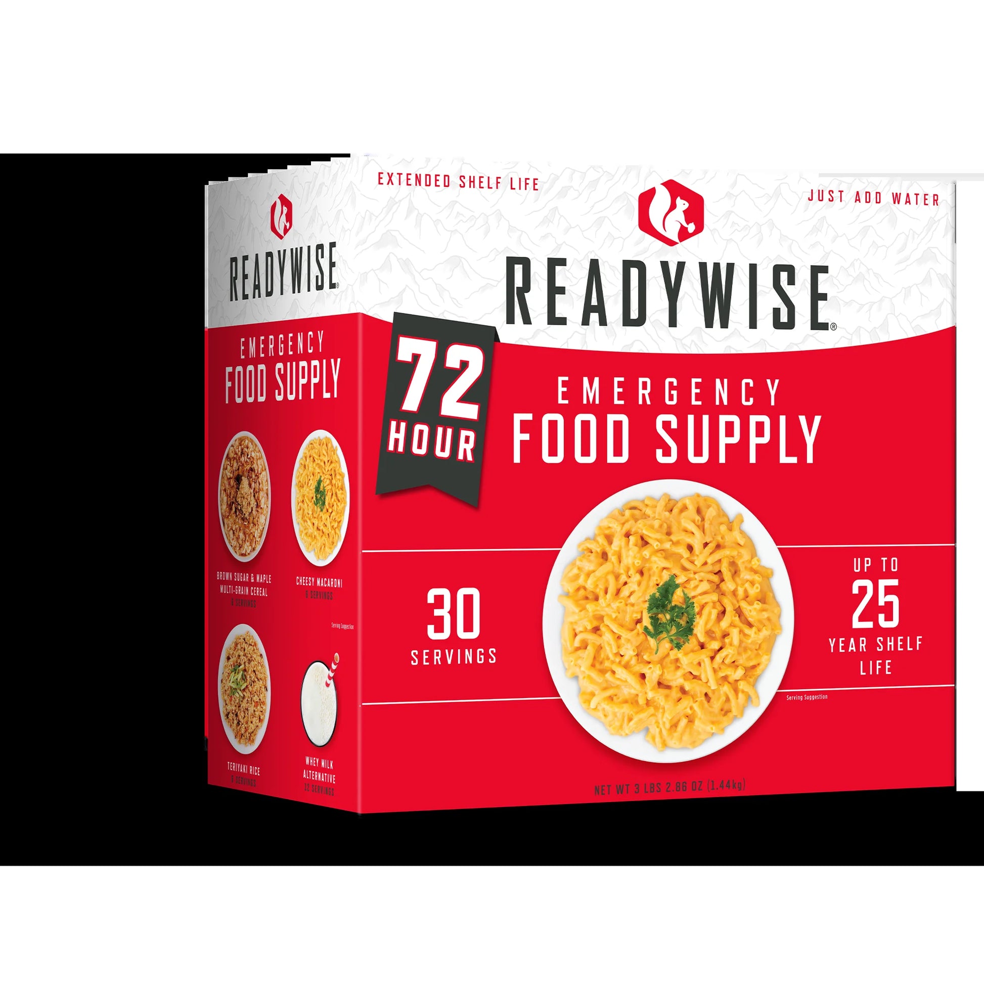 - 72 Hours, 30 Servings, Emergency Food Supply, MRE, Pre-Made, Freeze-Dried, Survival Food, Meal Essentials For, Camping, Hiking, And, Emergencies, Individually Packaged, 25-Year Shelf Life